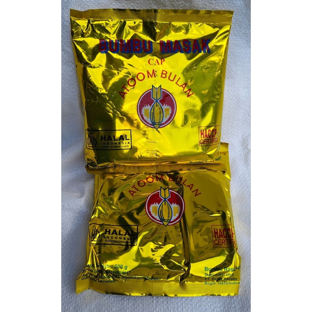 

Bumbu Tabur Penyedap Bumbu Masak ATOM BULAN 500grm
