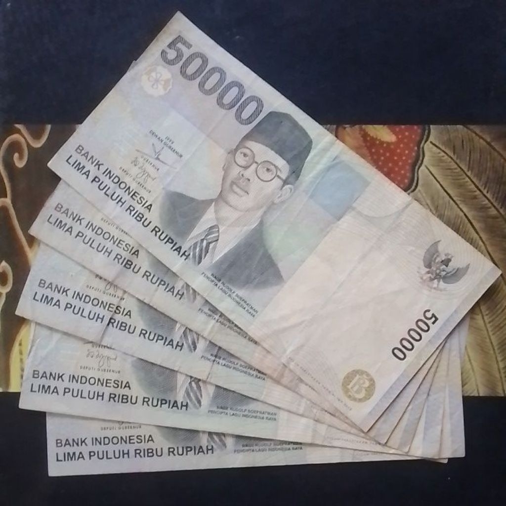 UANG KUNO 50000 RUPIAH TAHUN 1999 WR.SUPRATMAN