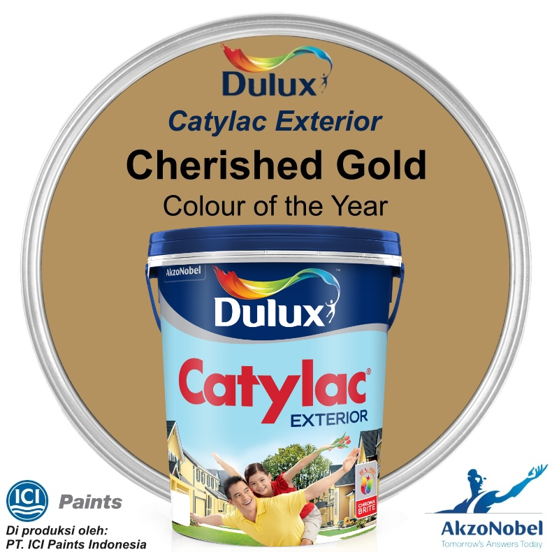 CAT DULUX CATYLAC EXTERIOR 25 KG - CHERISHED GOLD