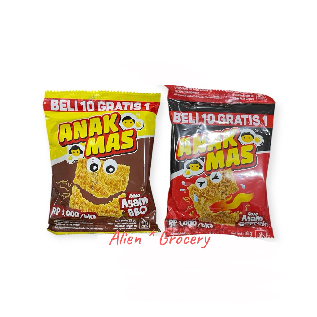 

ANAK MAS Snack Jadul Ayam BBQ Geprek Rencengan isi 10+1
