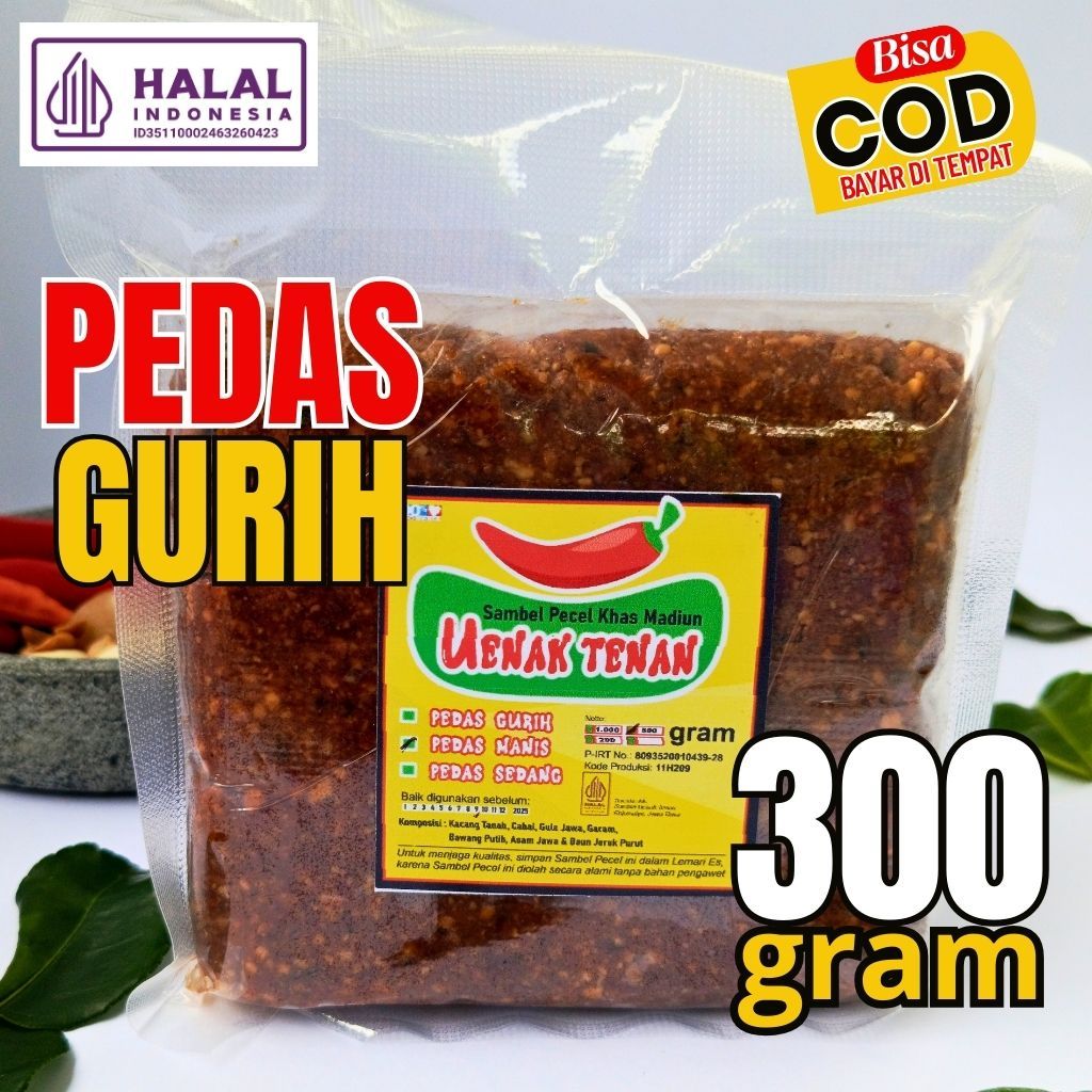 

Sambel Pecel Madiun Asli 300g Pedas Gurih