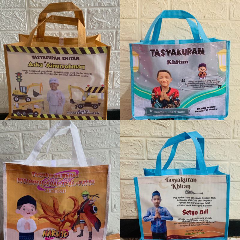 

Tas Khitanan Anak Souvenir Murah / TasKhitanan Custom / Tas Khitan / Syukuran Khitanan / Tas Sunatan / Sunat Anak Laki laki
