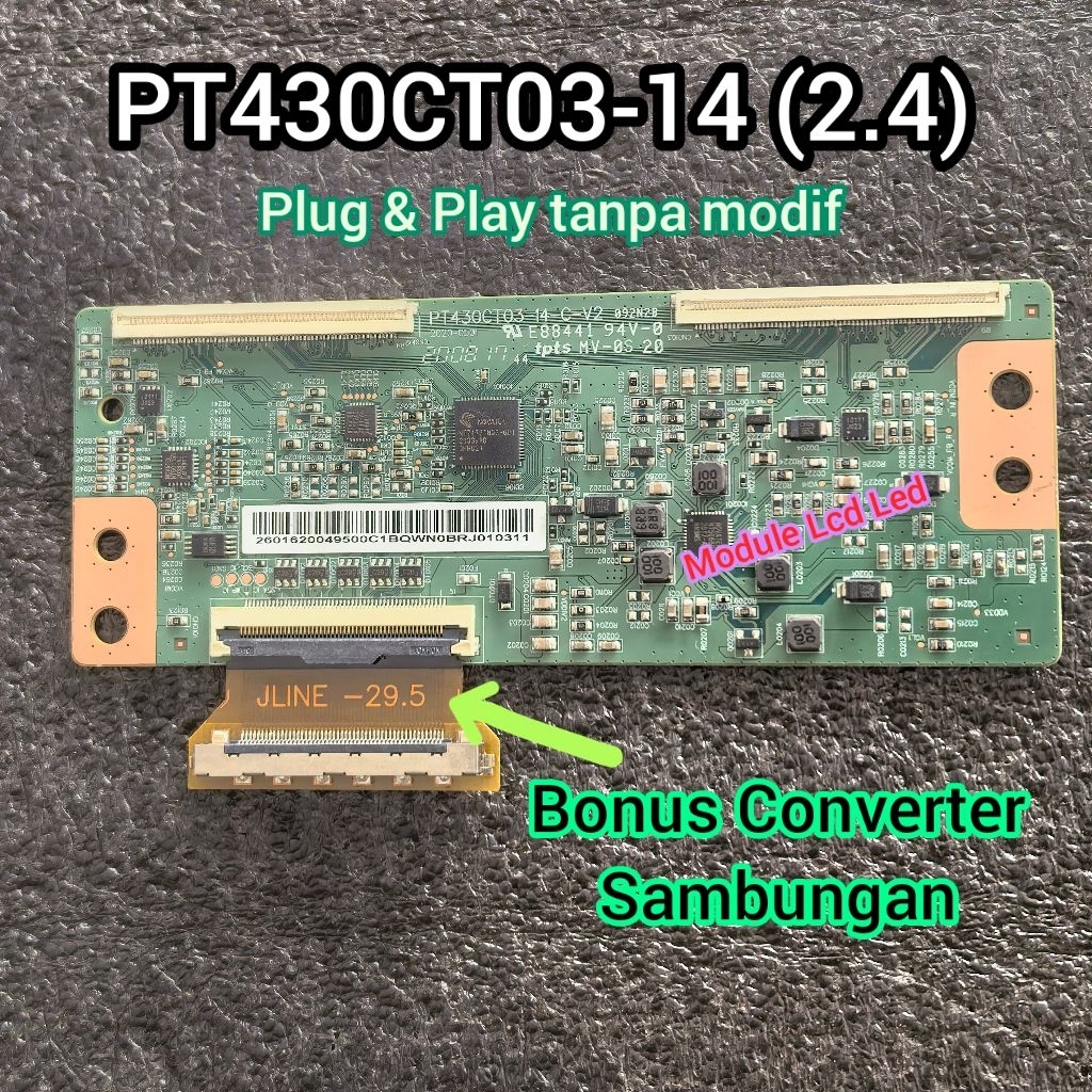 TCON POLYTRON PT430CT03-14 (2.4) PERSAMAAN TCON STAR POLYTRON 43