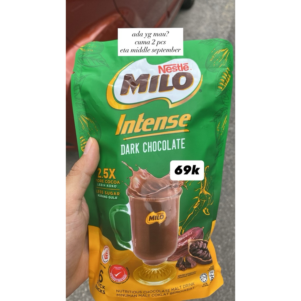 

Milo Dark Chocolate Intense Original HALAL 100%