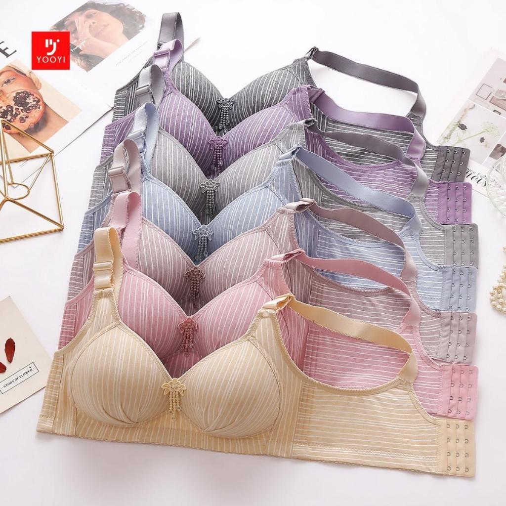 Yagoo - Bh Big Size Cup C Perempuan Tanpa Kawat Bra Wanita Jumbo 36-44 Ukuran Besar Fashion Busa Tip