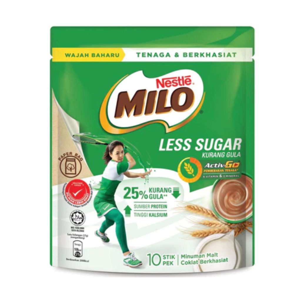 

NESTLE MILO Activ-Go Less Sugar Import (27g x 10 sachet)