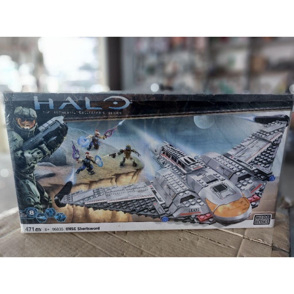 mega bloks megabloks halo unsc shortsword action figure miniatur pesawat tempur bricks