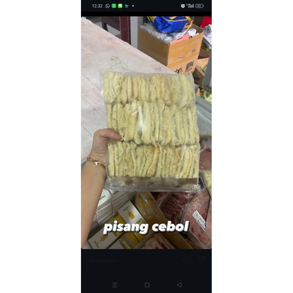 Pisang beku siap goreng