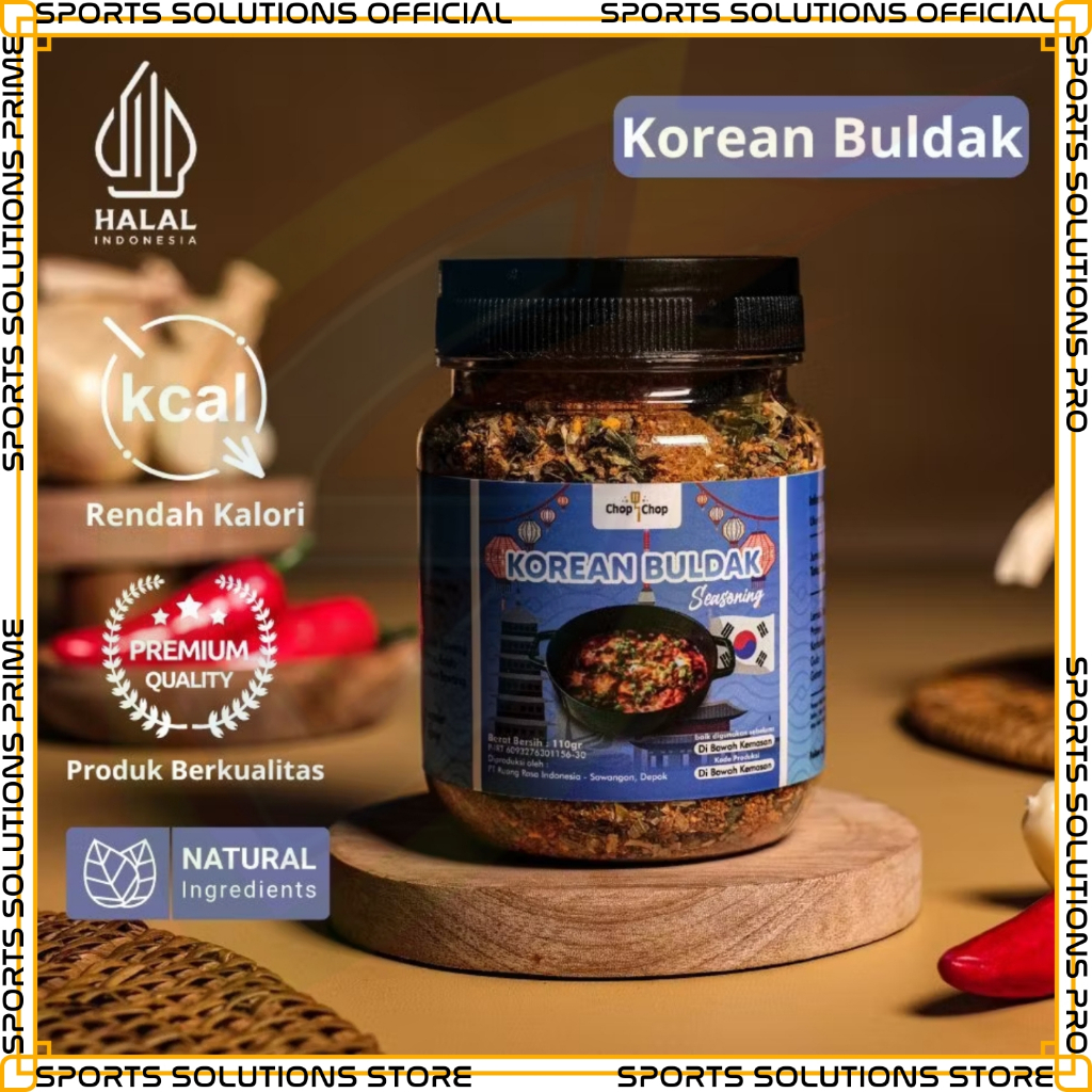 SPORTS SOLUTIONS X CHOPCHOP Buldak Bumbu Marinasi Rendah Kalori ChopChop Korean Buldak Bumbu Marinas