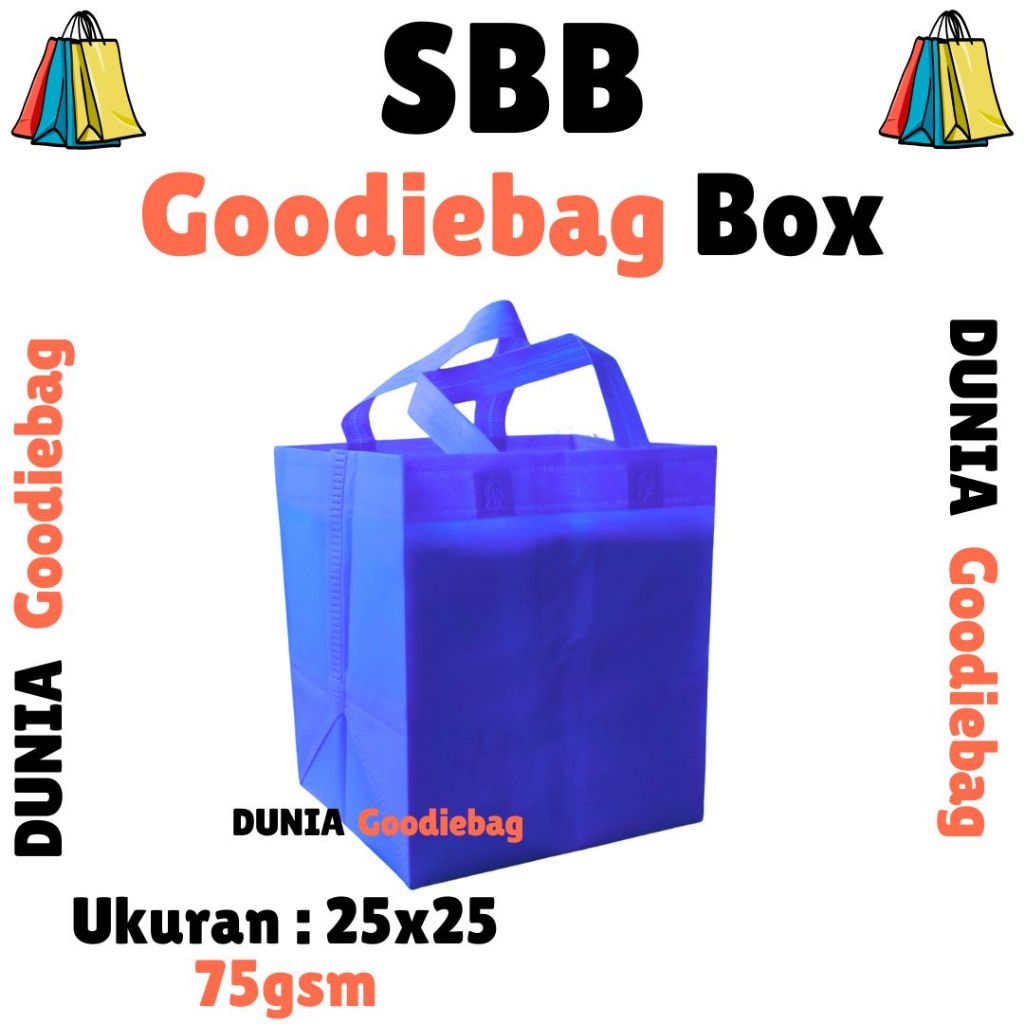 

Tas Goodiebag SBB 27x25x28 Isi 12 Tebal Kuat