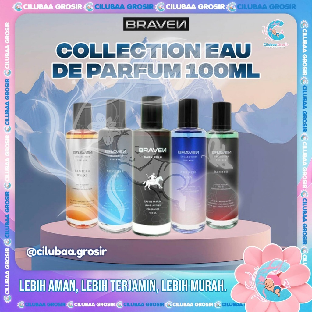 BRAVEN Collection Eau De Parfum 100mL || Parfum Tahan Lama || Barber || French Oak || Sensual Oud ||