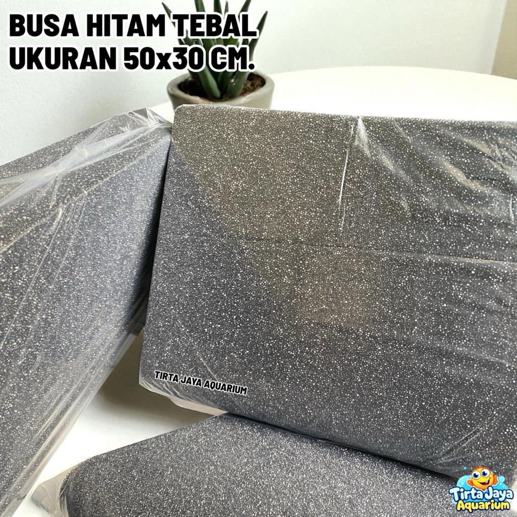 BUSA FILTER FOAM KOLAM AQUARIUM 50X30 TEBAL 3 CM BIO MEDIA BISA DI CUCI