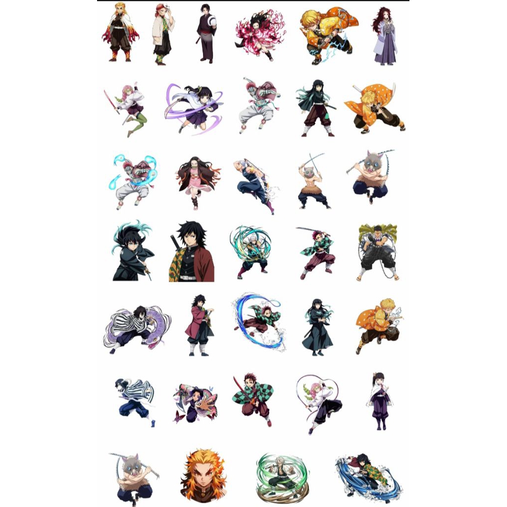 

Stiker Anime Demon Slayer Bontax Glossy ( Tahan Air ) Bisa dikelopek