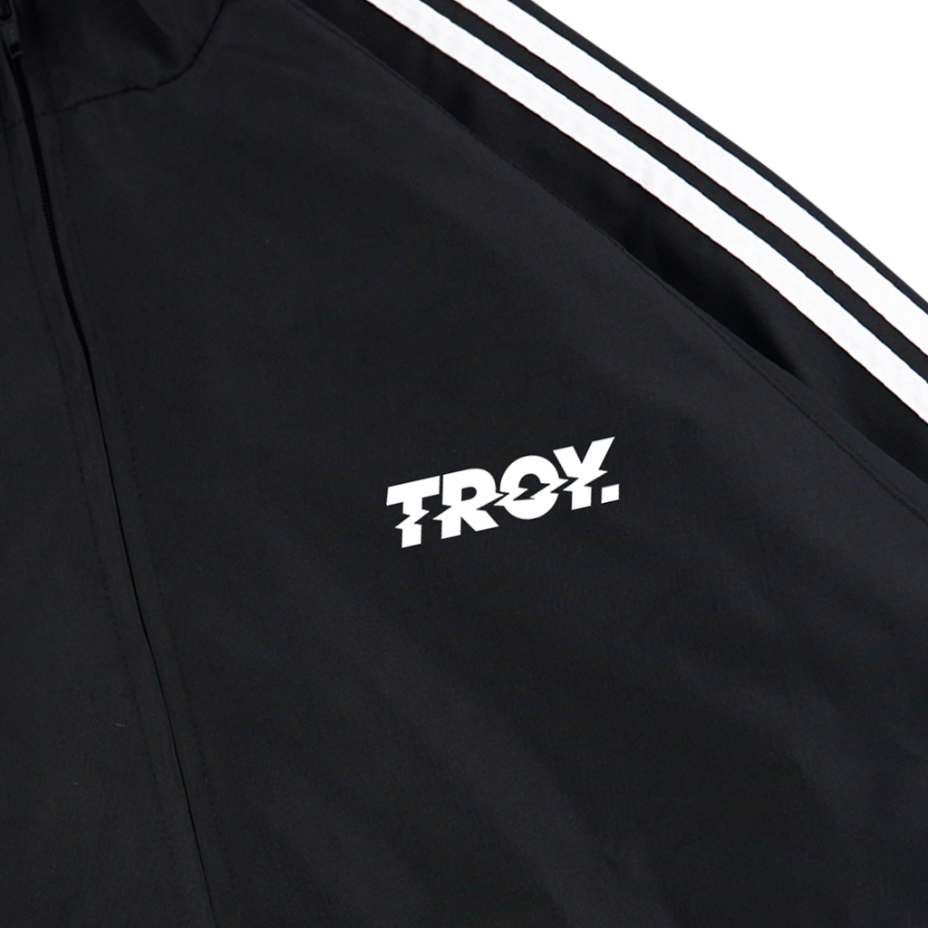 Troy Company Jacket Tracktop Black Trace Basic - Jaket Tracktop Hitam JTT 3304