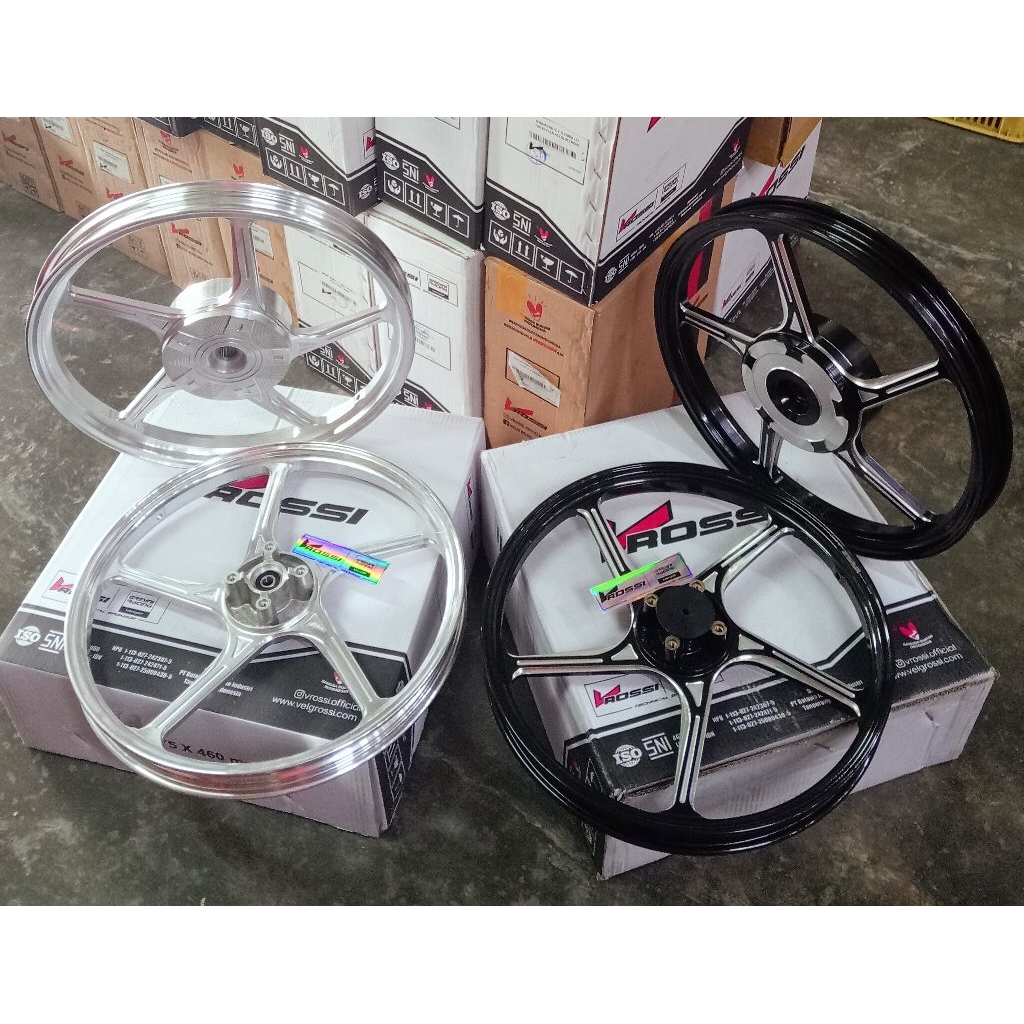 VELG PELAK RACING V ROSSI PRIME X GEN2 RING 17 BEAT SCOOPY VARIO 125/150 BEAT FI SCOOPY FI BEAT DELU