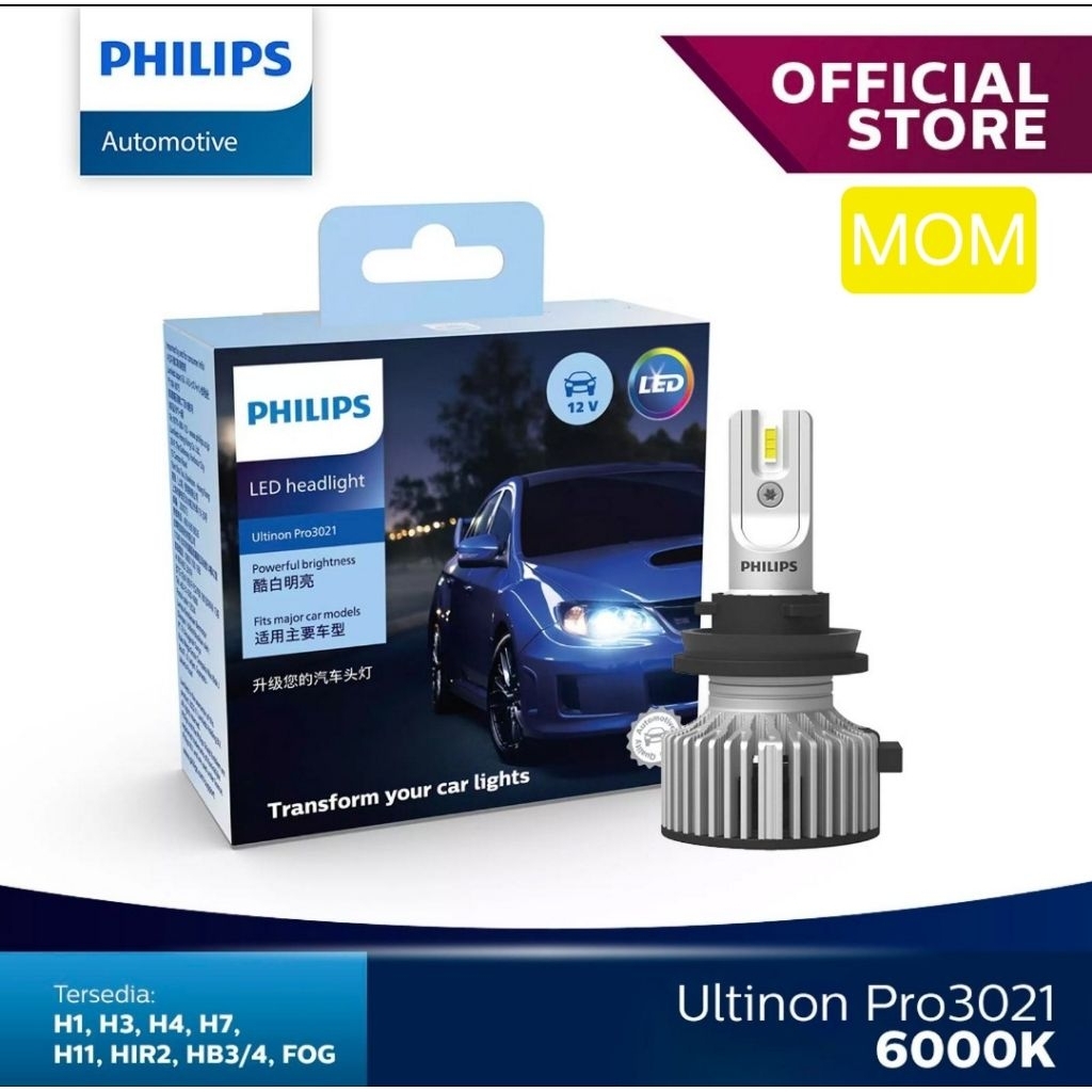 Promo Philips Led Ultinon Gen3 Pro3201 H11/H16/H8 6000K - Lampu Mobil Putih - Led Philips Mobil