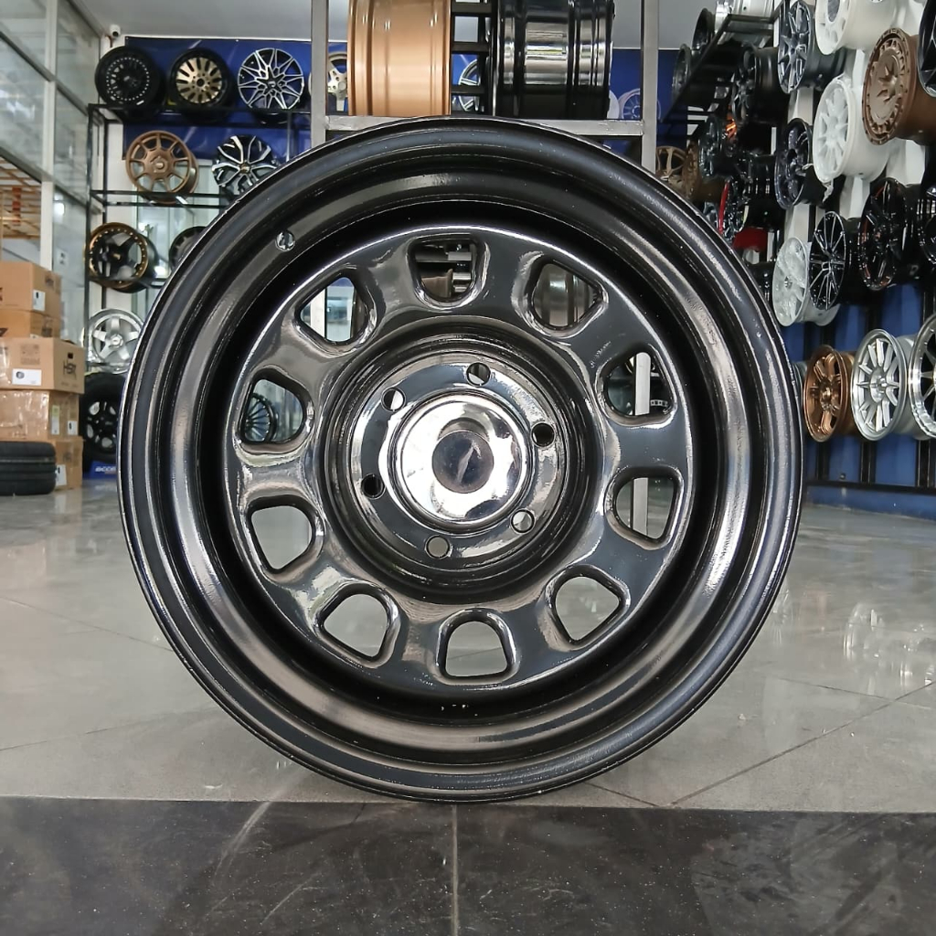 Velg Kaleng Ford Ranger, Everest, Triton, Hilux DC ring 16 MOKUPO HSR R16X8 H6X139,7 ET-25 BLACK