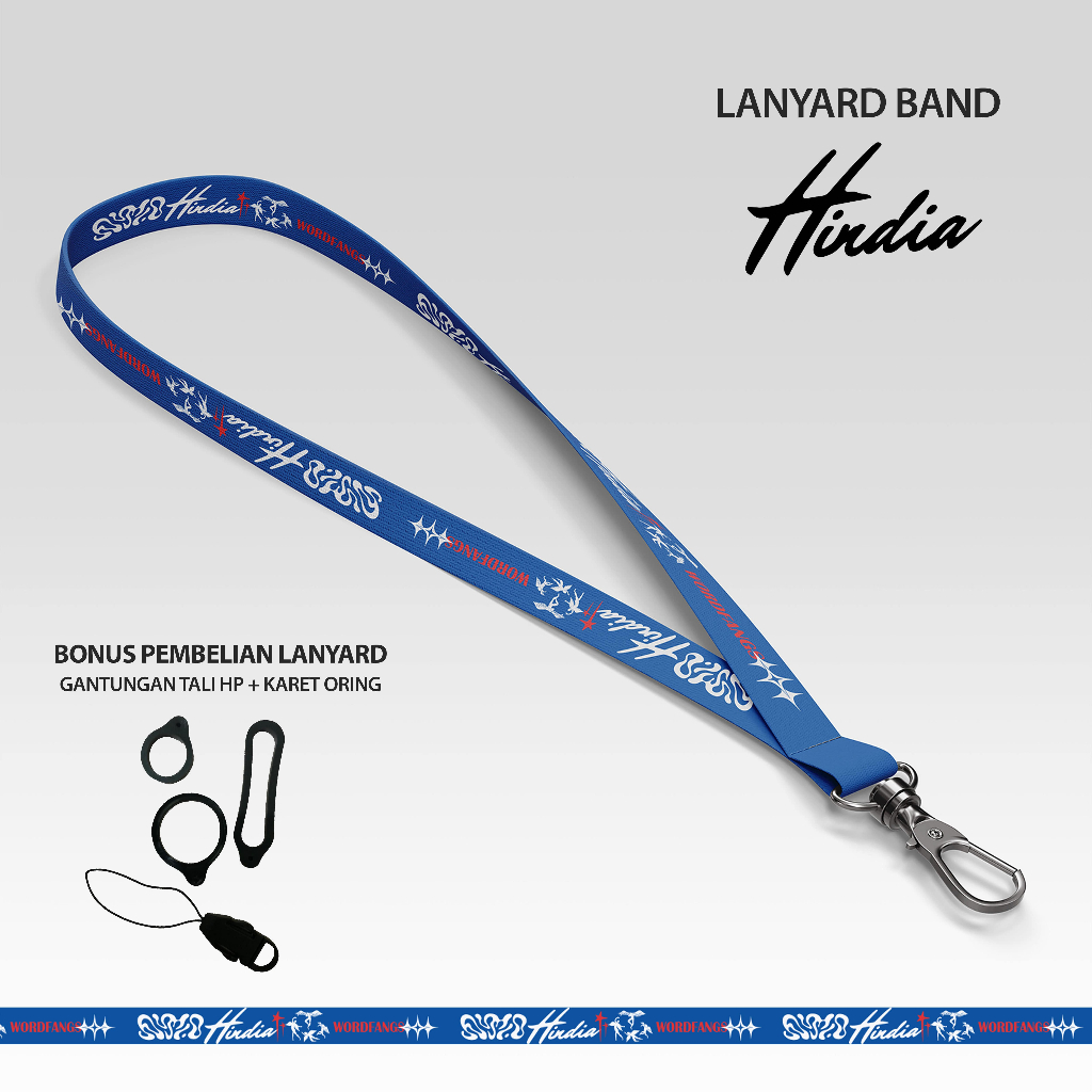 

Tali Gantungan Band / Lanyard Id Card Lebar 1.5cm