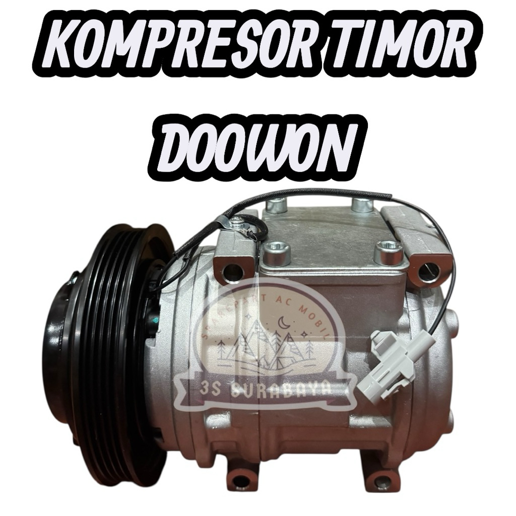 Kompresor Timor DOWOON DOOWON DOHC Denso Coolgear Ac mobil Compressor (Baru/New)
