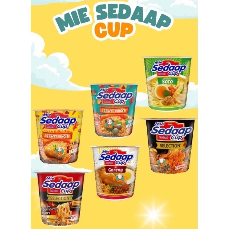 

POP MIE INSTANT CUP / MIE SEDAAP CUP