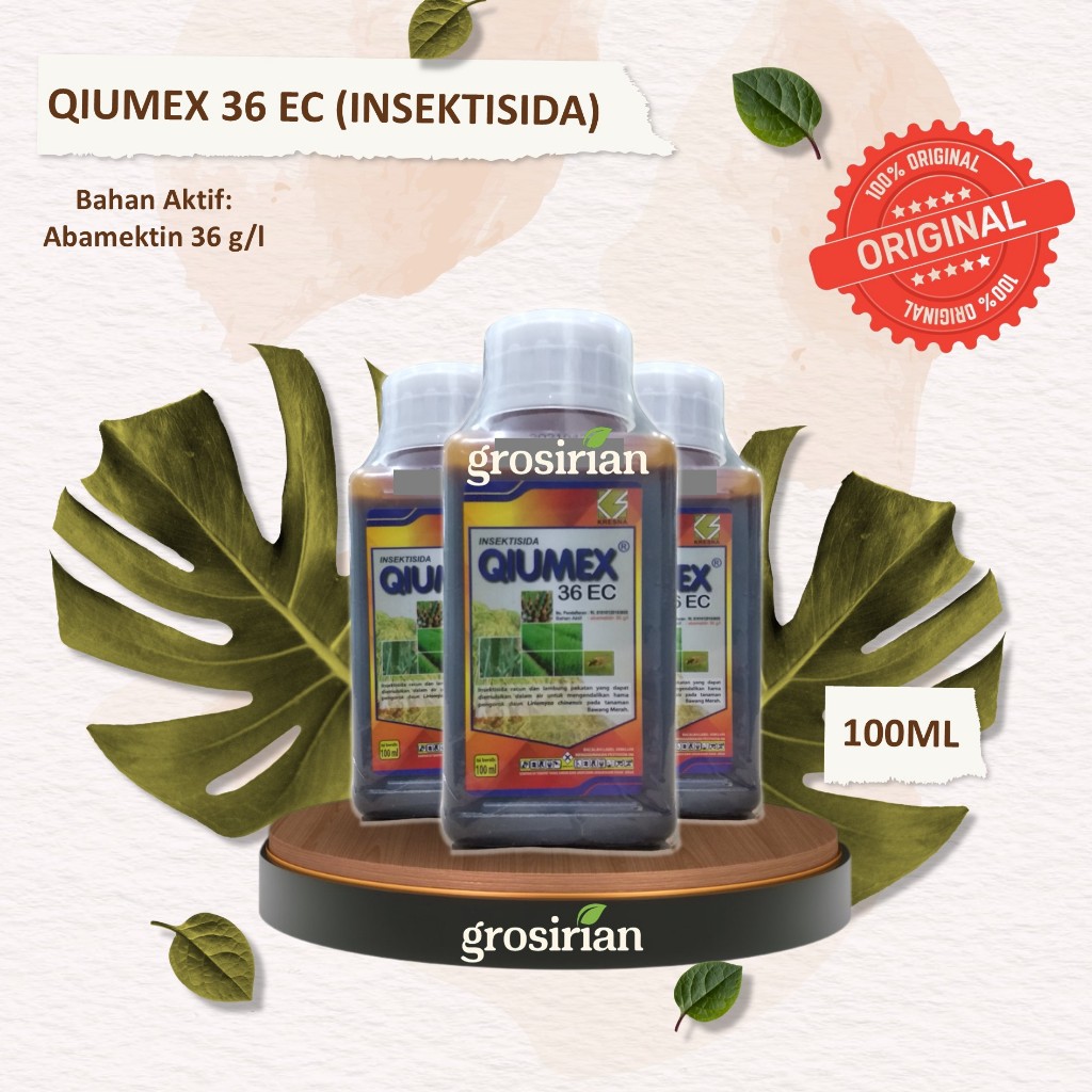 QIUMEX 36 EC - 100ML INSEKTISIDA HAMA PENGGOROK DAUN, HAMA PENYEBAB DAUN KERITING, THRIPS ULAT GAYAK
