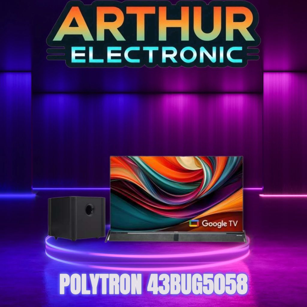 POLYTRON 43BUG5058 4K GOOGLE TV SOUNDBAR 43 inch