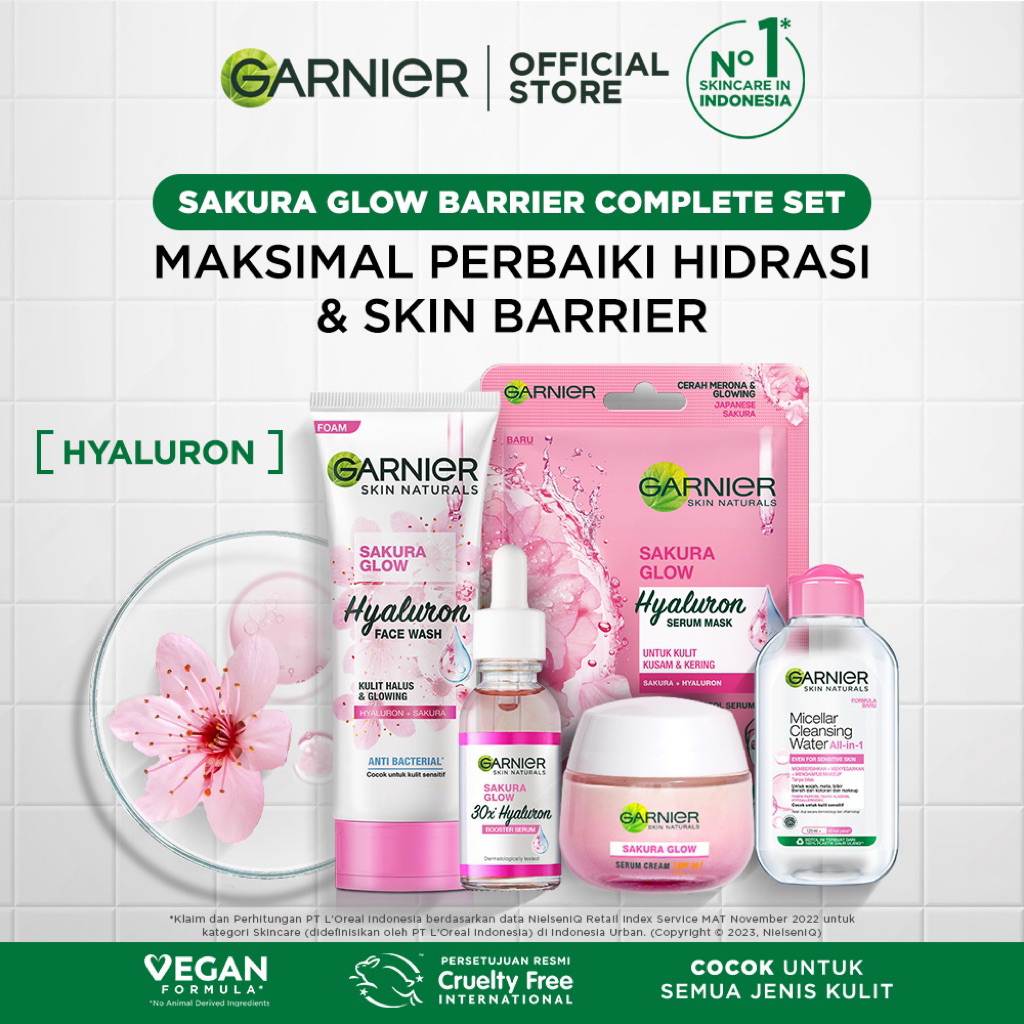 Garnier sakura glow series