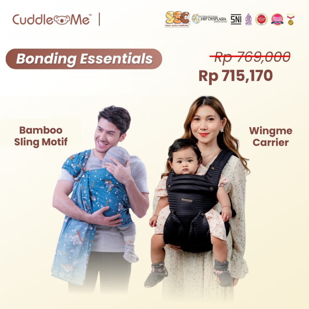 Bundling paket hemat Bambo Sling dan wingme carrier cuddleme cuddleme PAKET HEMAT