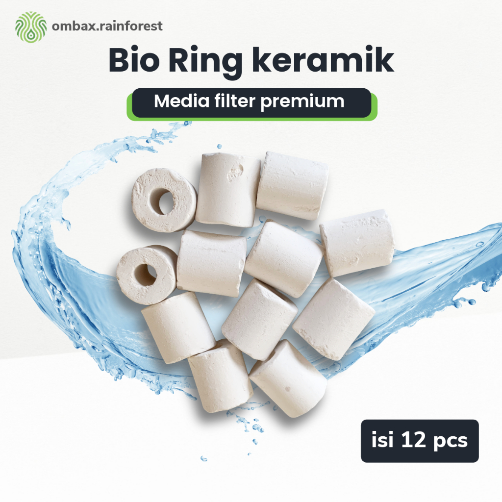 Ombax rainforest - Bio Ring Keramik | Media Filter Aquarium Air Tawar & Laut,  Rumah bakteriAir, Rum