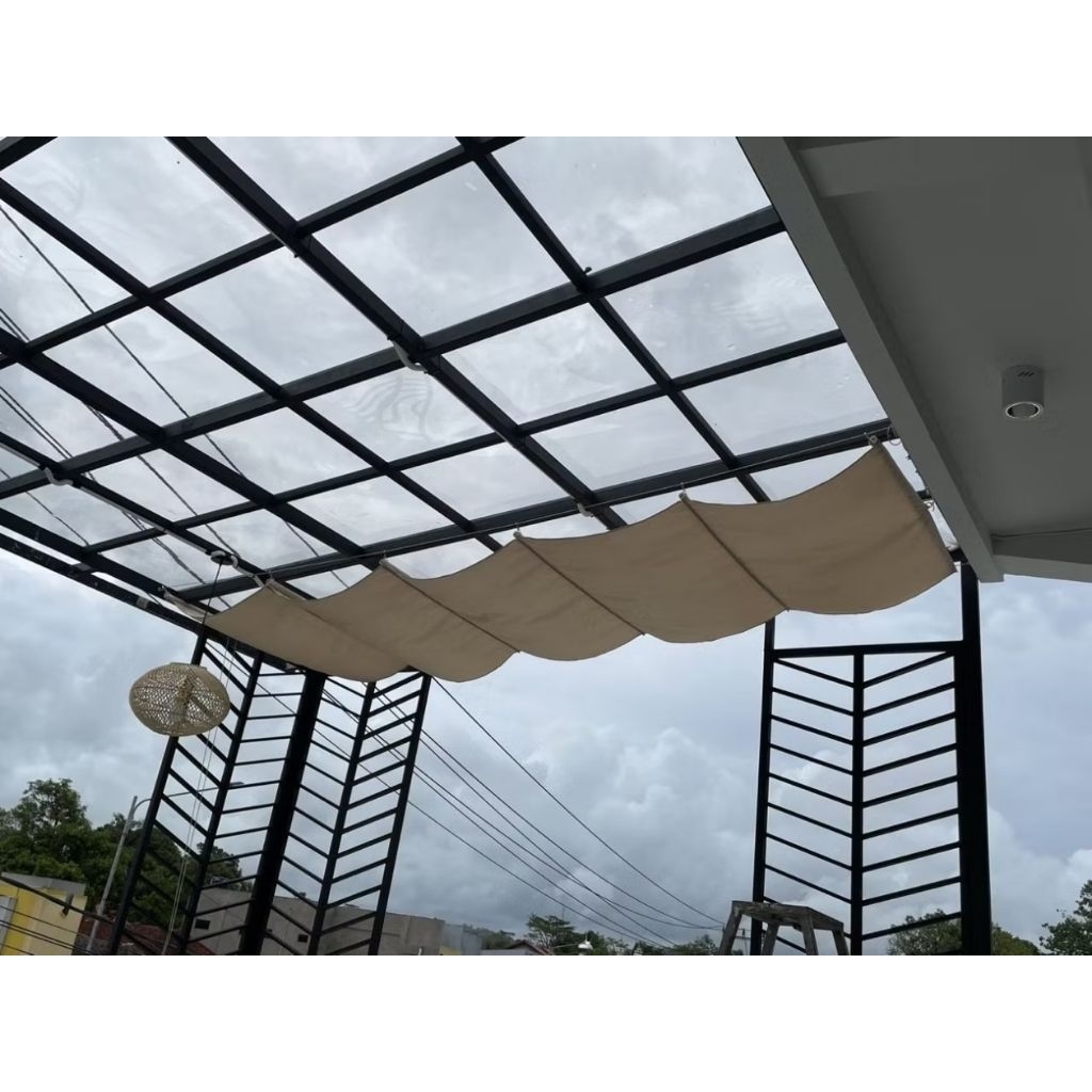 Awning Sun Shade Gelombang 1x3 Mtr Bahan cordura