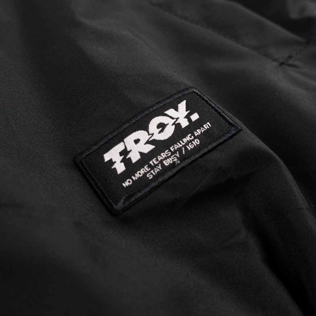 Troy Company Jacket Tracktop Black White Legacy - Jaket Tracktop Hitam Putih JTT 3308