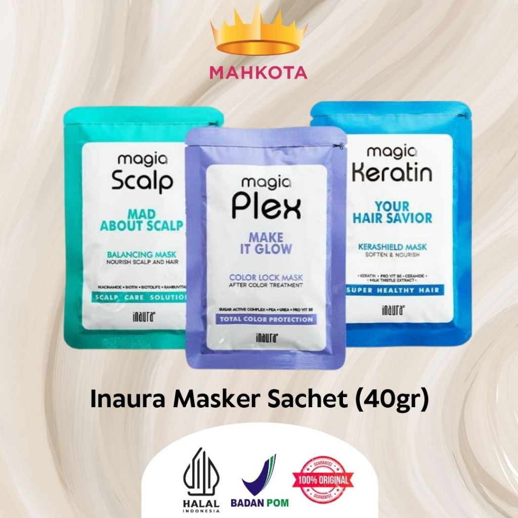 **Mahkotacosmetik**Inaura Magia Masker Sachet (40gr)