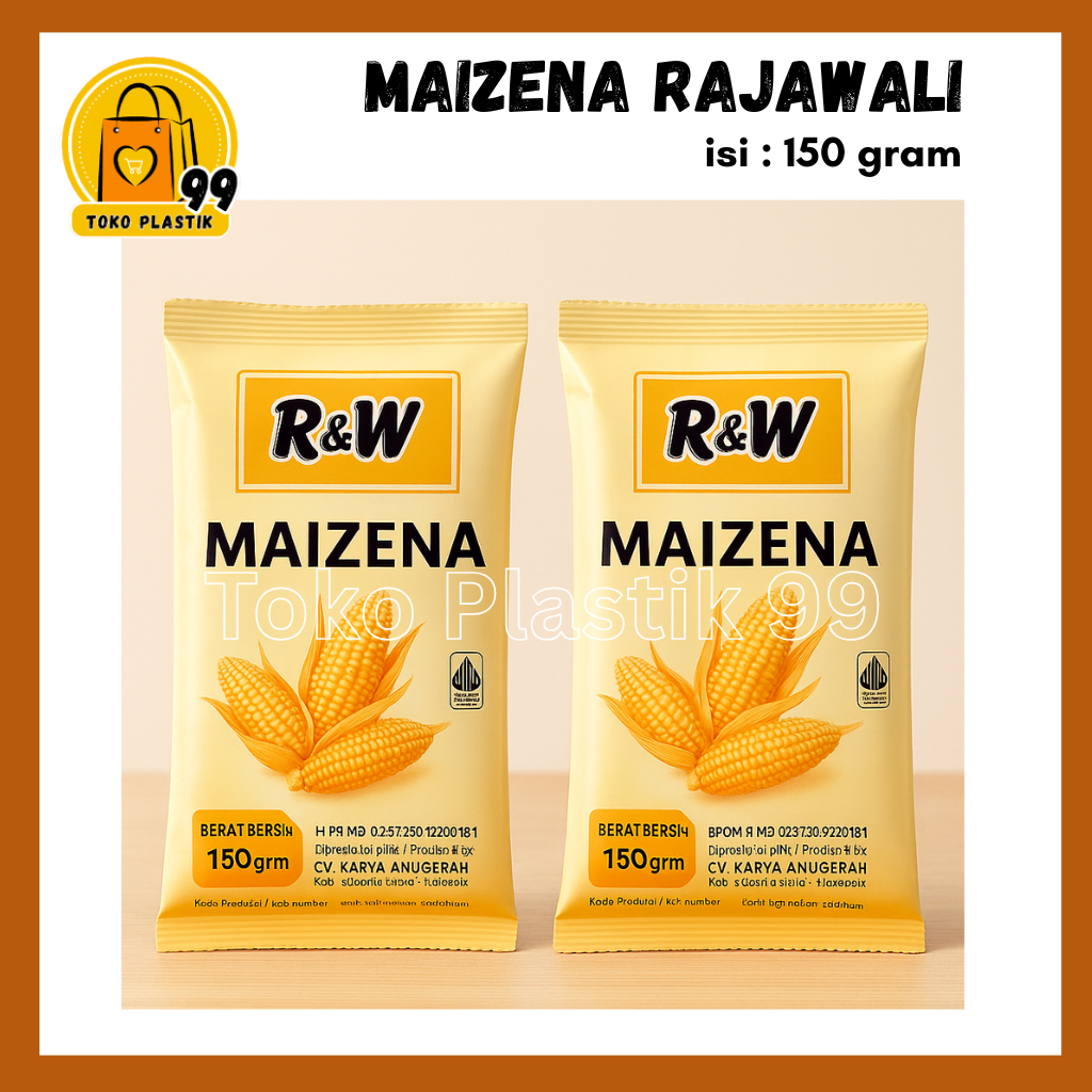 [TERMURAH] (150 Gram) Tepung Maizena RAJAWALI R&W 150gr / R&W Tepung Maizena 150gr / Tepung Jagung M