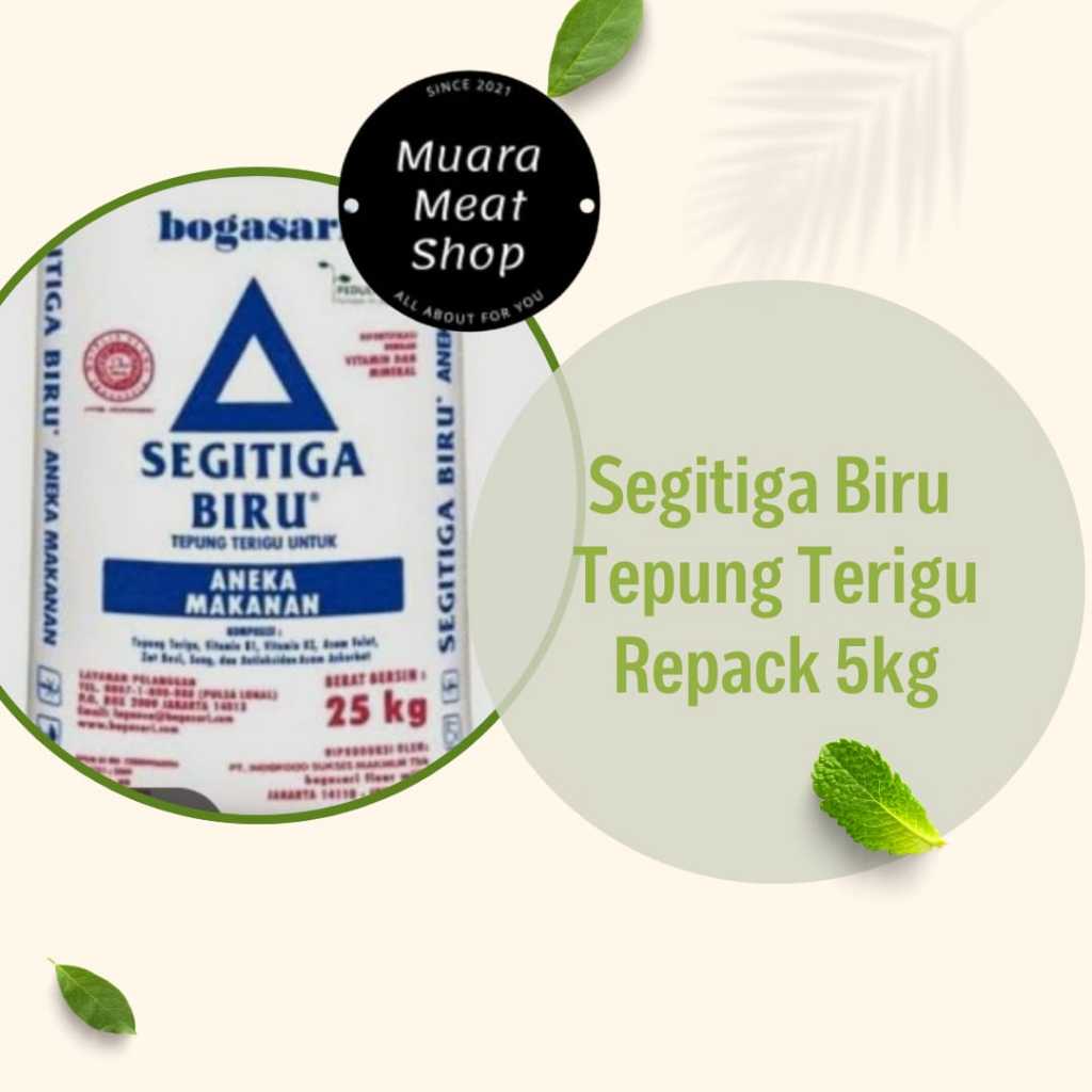 

Tepung Terigu Segitiga Biru 5Kg Repack terlaris Bandung