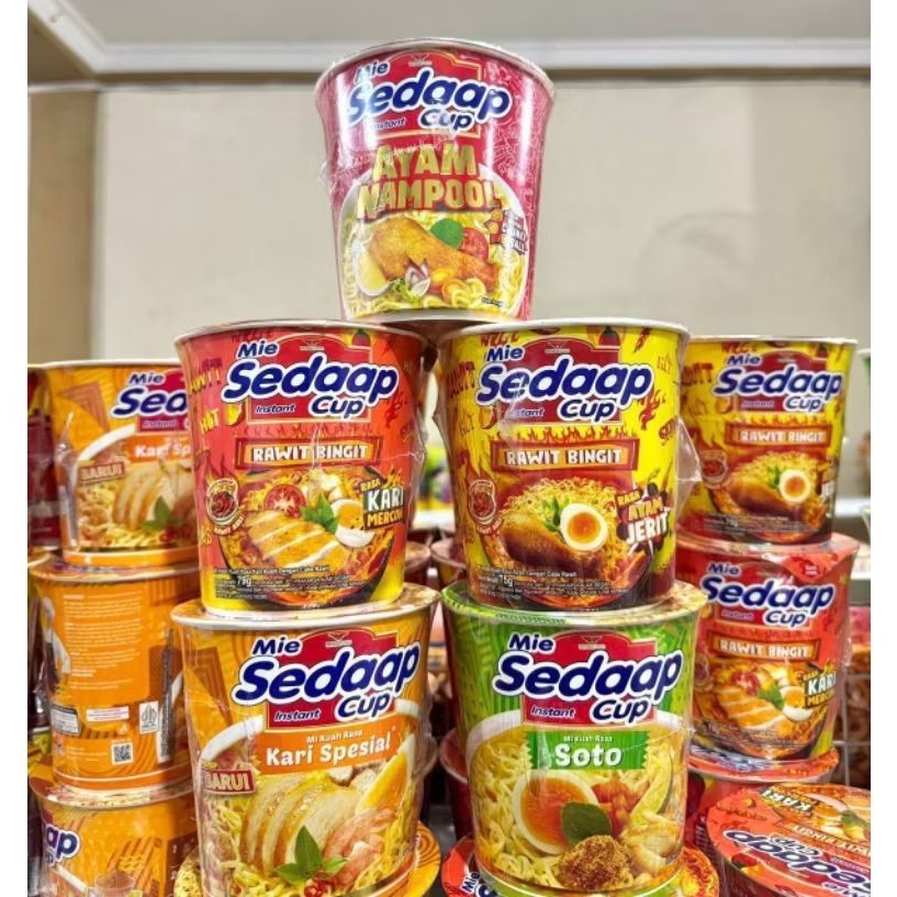 

(1 DUS) MIE SEDAAP CUP 75 GR / 79 GR ISI 12 PCS