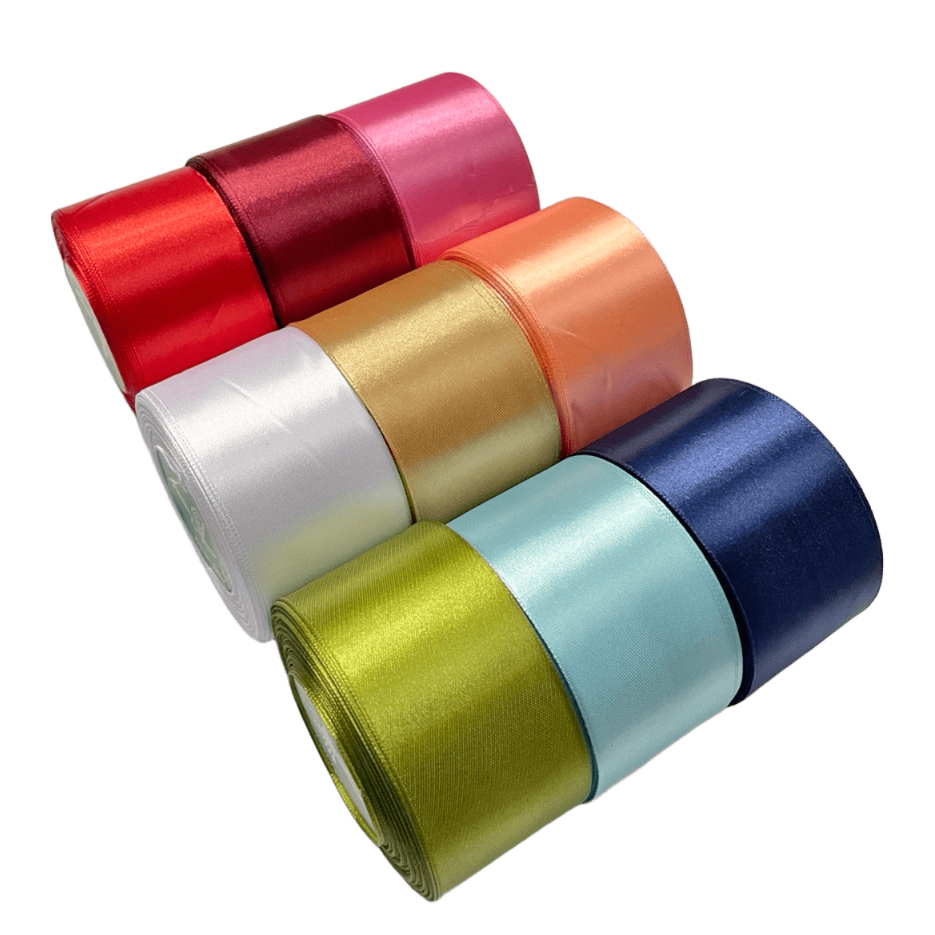 

Pita Satin Roll 2 Inch (5 cm) Pita Hias Lebar Elegan untuk Kado Souvenir Buket Hampers