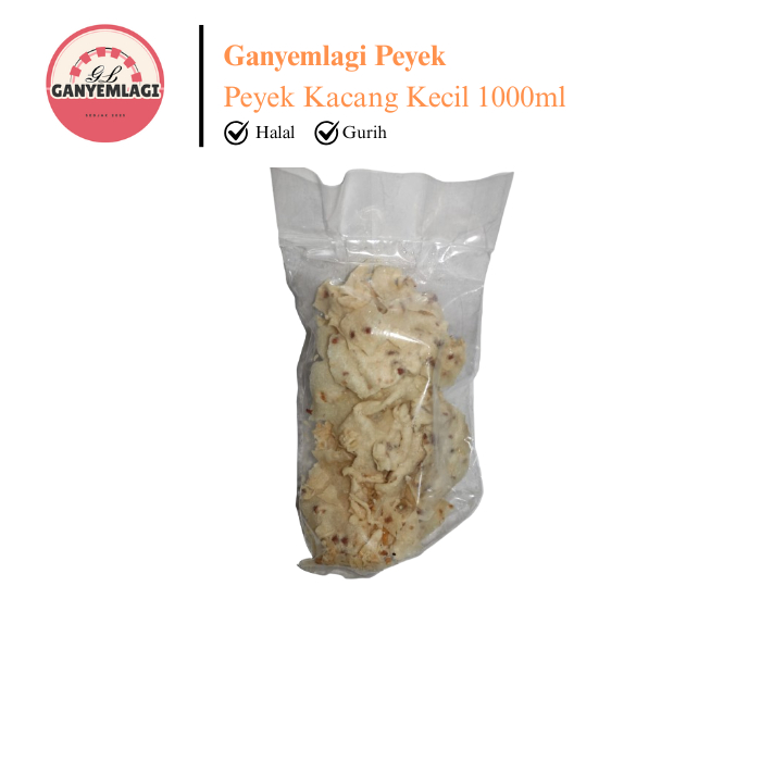 

Ganyemlagi Peyek Rempeyek Kacang Kecil 1000ml