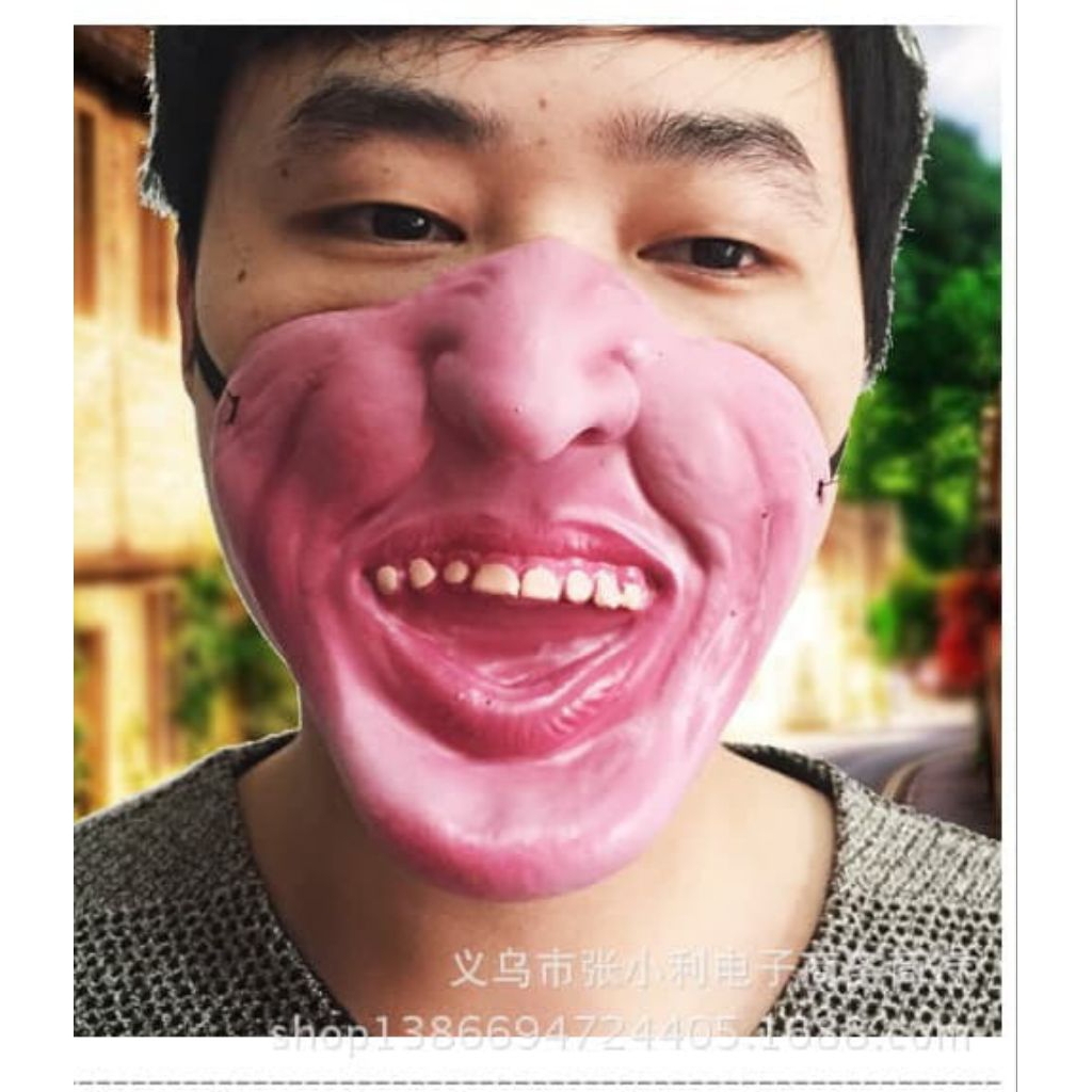 mainan topeng masker seram bahan latex