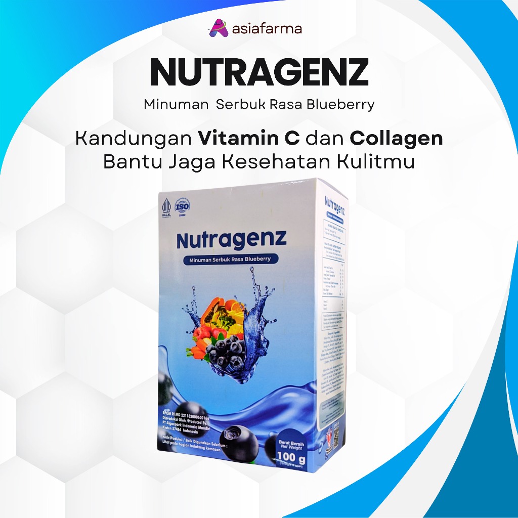

Nutragenz Minuman Collagen Serbuk Rasa Blueberry 100gr Healthy Drink Minuman Sehat