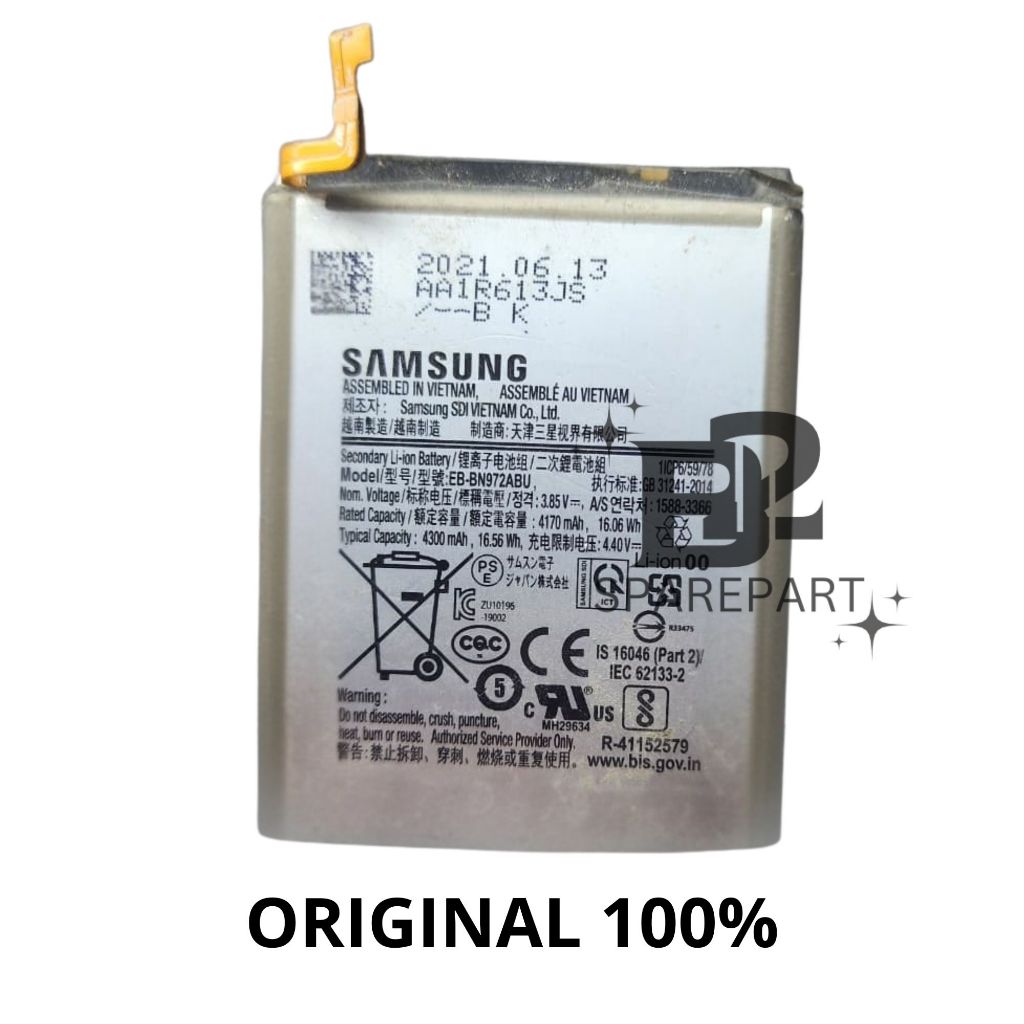 Batre Baterai Samaung Note 10 Plus ( SM-975F)  Original 100% Copotan Asli Batre BATERAI Samaung
