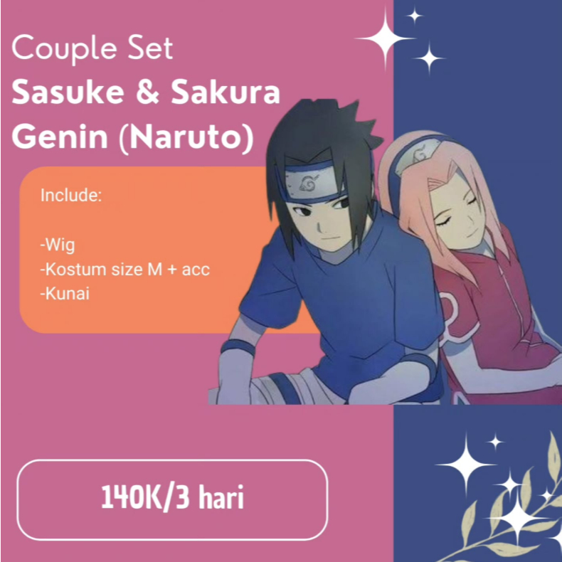 Rental Cosplay Couple Set Sasuke & Sakura (Naruto) HazukiRen Rentcos