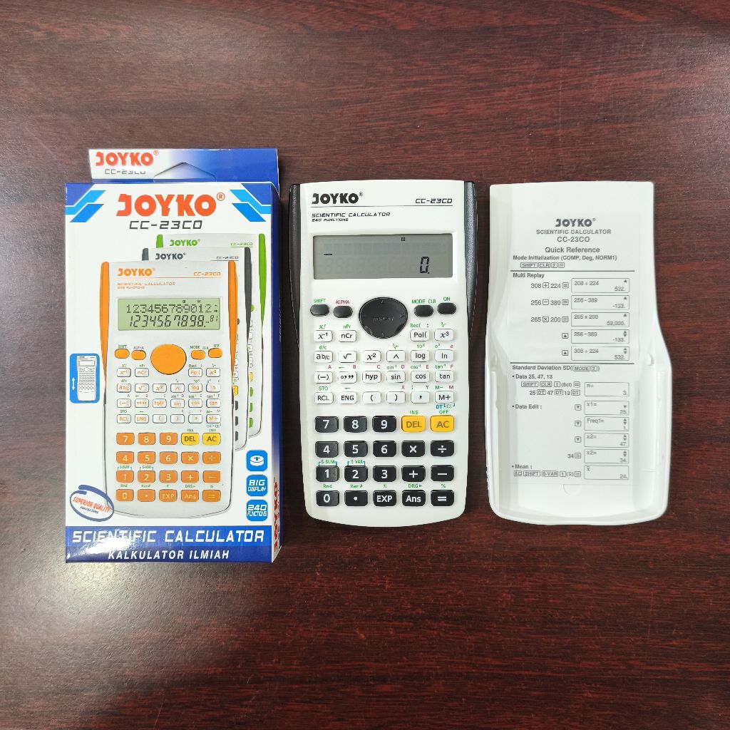 

Kalulator Ilmiah / Scientific Calculator Joyko CC - 23CO ( 1 Unit )
