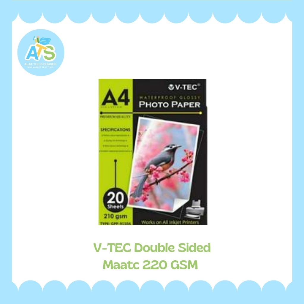 

v-tec double sidded maatc 220 gsm