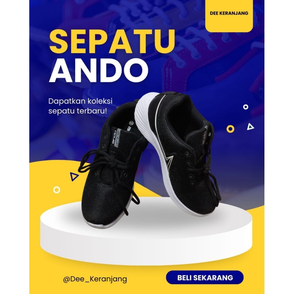 Sepatu Sekolah Ando Pria Dewasa