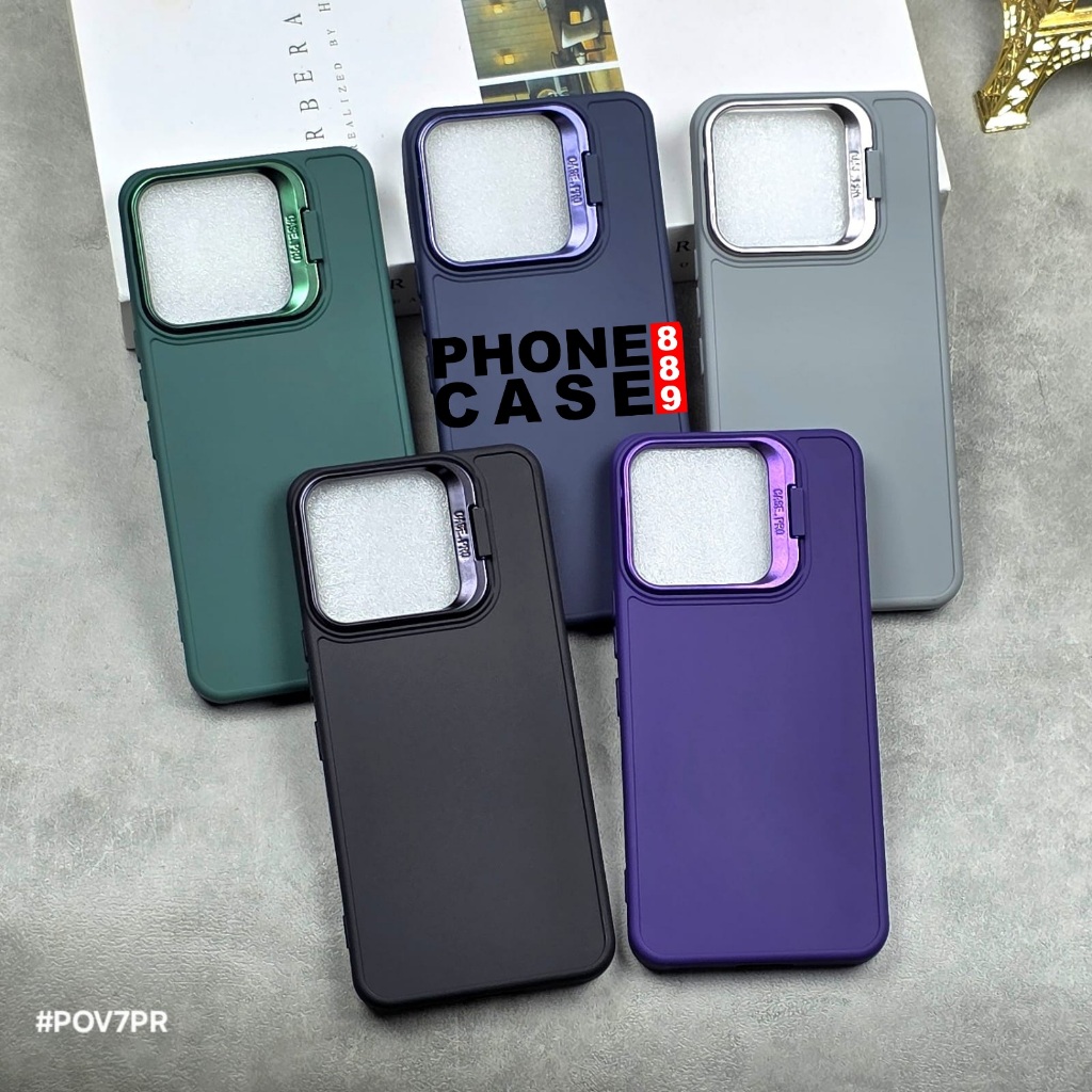 TECNO POVA 7 PRO TECNO POVA 7 ULTRA  CASE MACARON STAND CAMERA  CASE BRACKET KICKSTAND CAMERA TECNO 