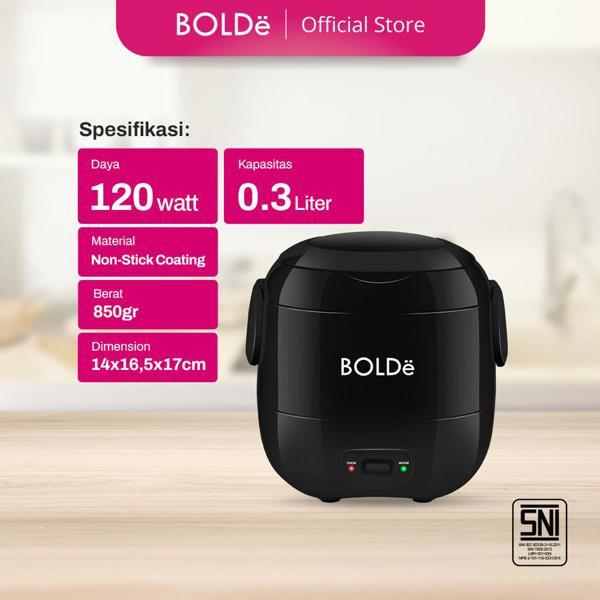 NEW PRODUCT BOLDe SUPER COOK MINI 0.3L Rice Cooker Portable Anti Lengket BPA Free Cocok MPASI Anak