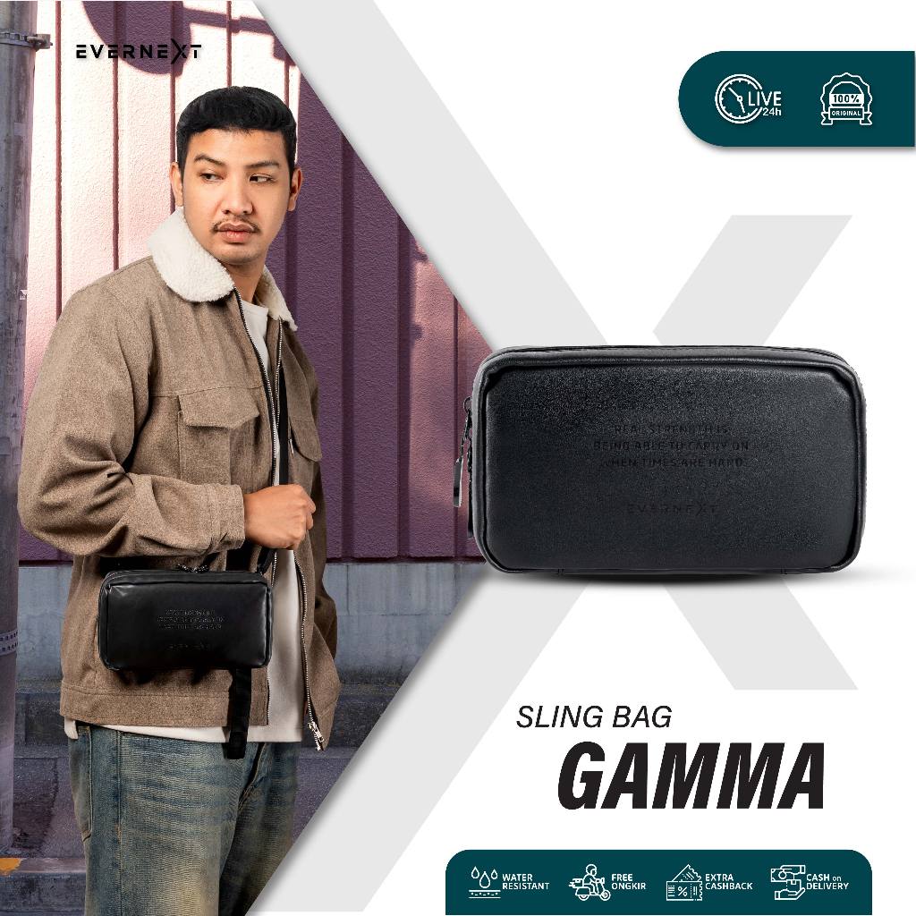 Evernext - Tas Selempang Pria Anti Air Sling Pouch Bag Gamma Waterproof Sling Bag Pria Anti Air