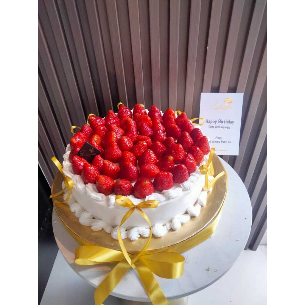 Vanila Strawberry Cake Red Velvet Strawberry Cake Vanila Cheese Strawberry Kue Strawberry Pita Birth
