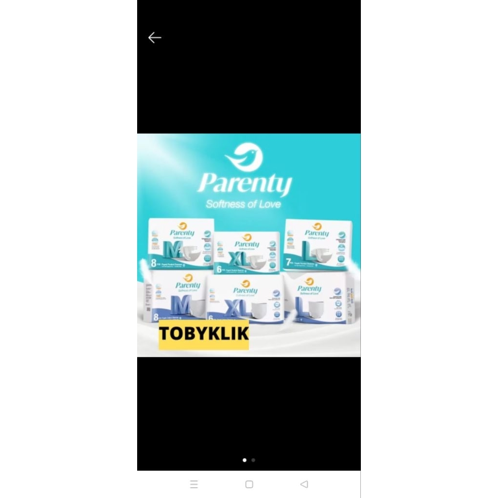 PARENTY ADULT DIAPERS/POPOK DEWASA CELANA