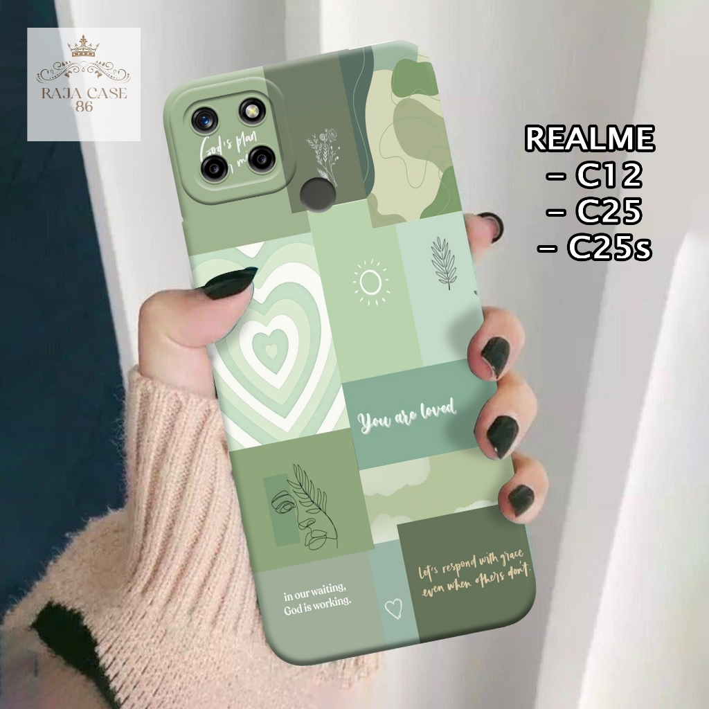 Case Realme C12 / C25 / C25s - casing Realme C12 - Motif case Aesthetic - Pelindung handphone - Real